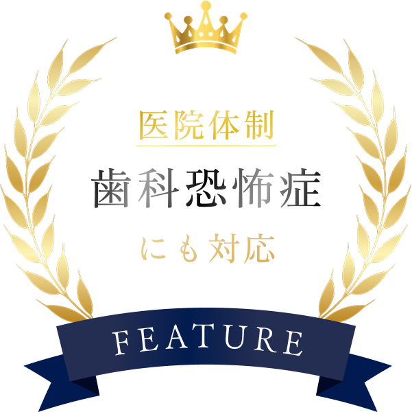 ⻭科恐怖症にも対応